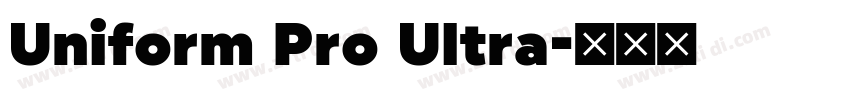 Uniform Pro Ultra字体转换